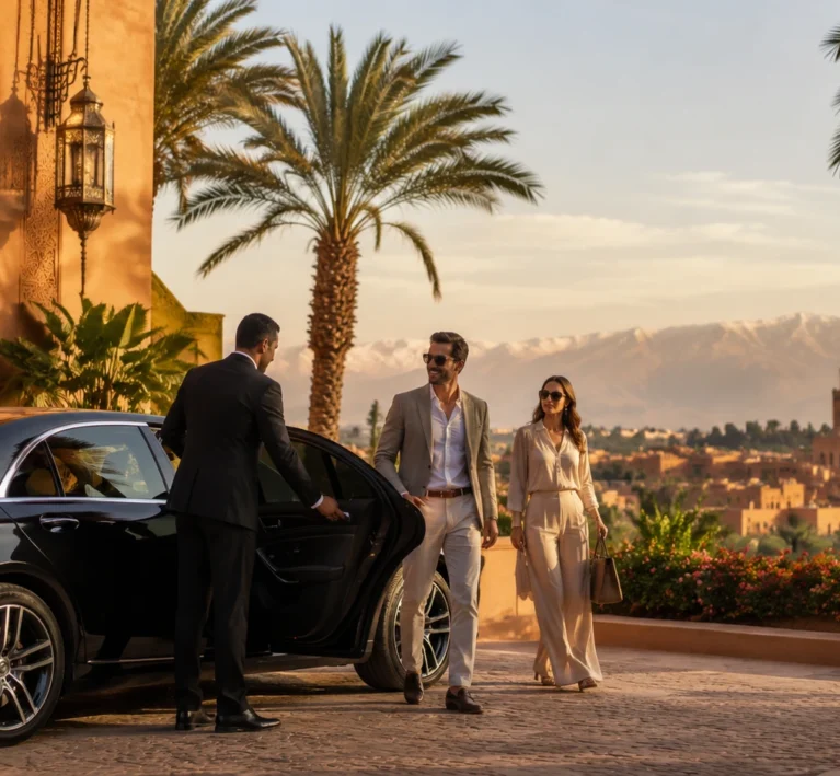 Private chauffeur in Morocco for a luxury tour in Marrakech