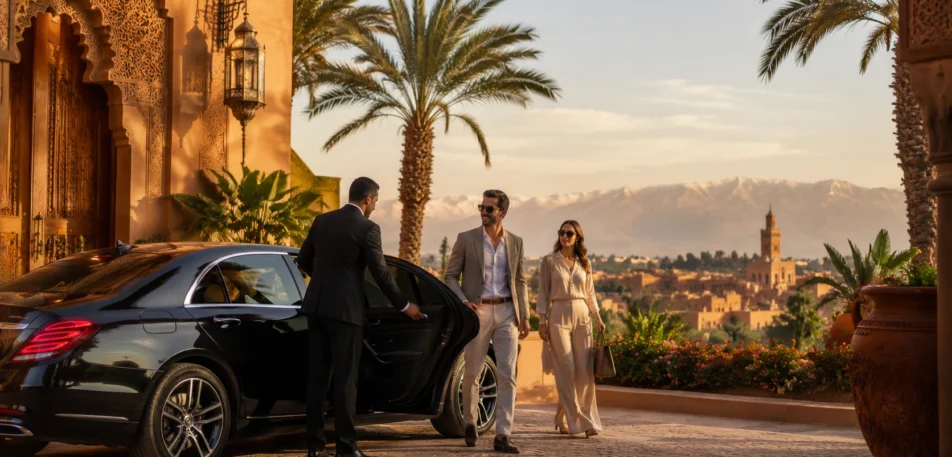 Private chauffeur in Morocco for a luxury tour in Marrakech