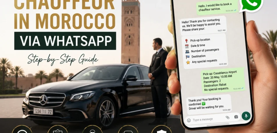 How to Book a Chauffeur in Morocco via WhatsApp Book chauffeur Morocco WhatsApp service with Le Vip Morocco