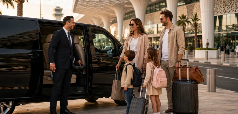 Family private driver Morocco service for parents traveling with kids