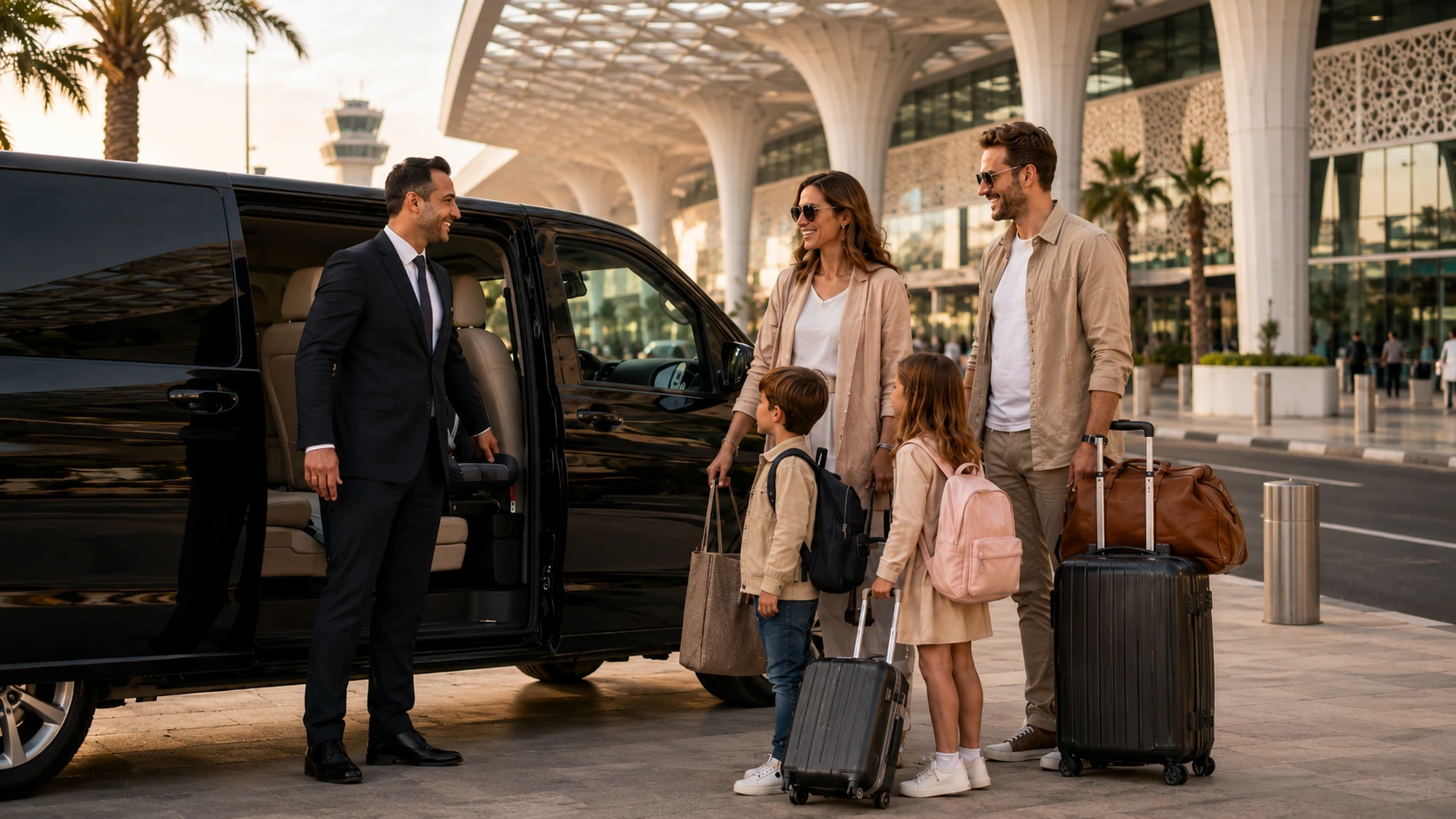 Family private driver Morocco service for parents traveling with kids