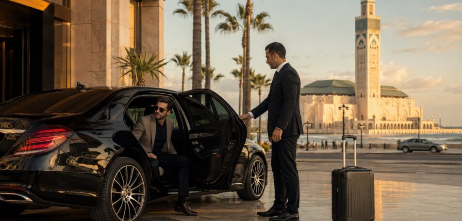 Luxury chauffeur Casablanca service for VIP airport transfers