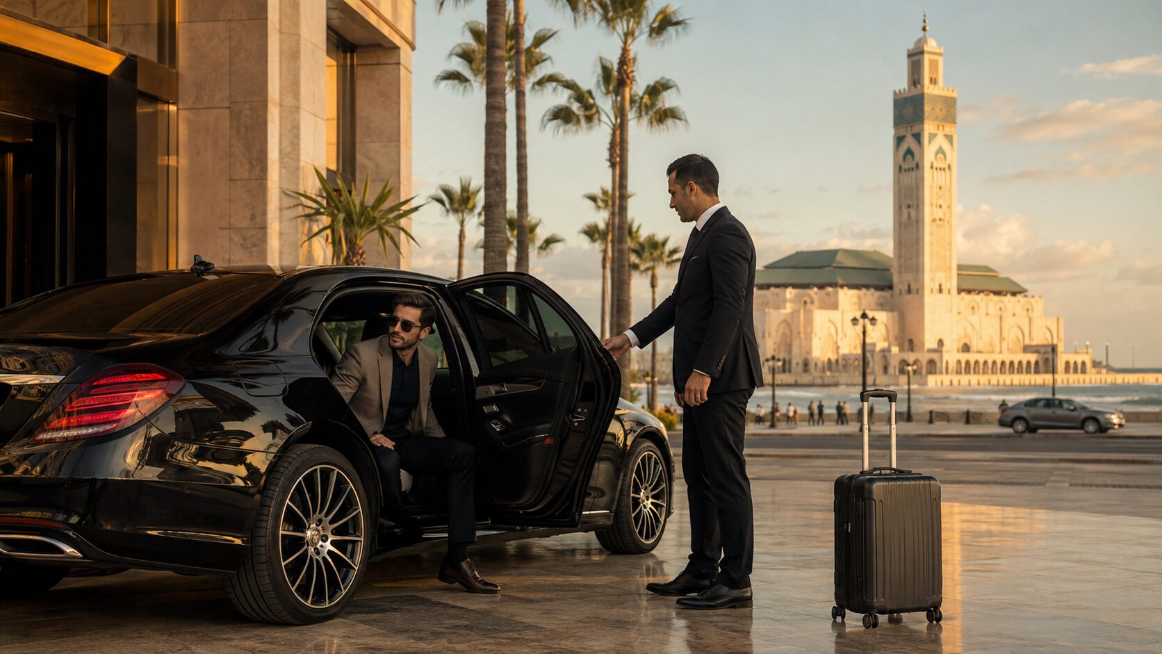 Luxury chauffeur Casablanca service for VIP airport transfers