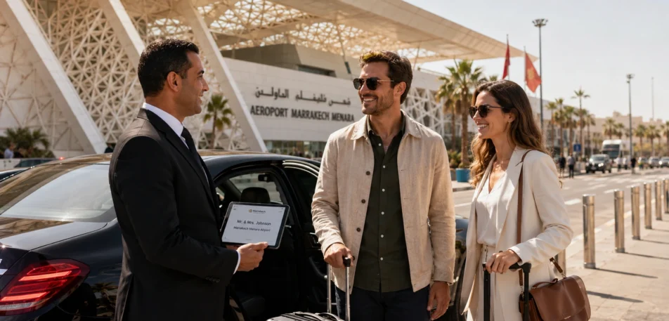 Private chauffeur Marrakech airport transfer with luxury vehicle